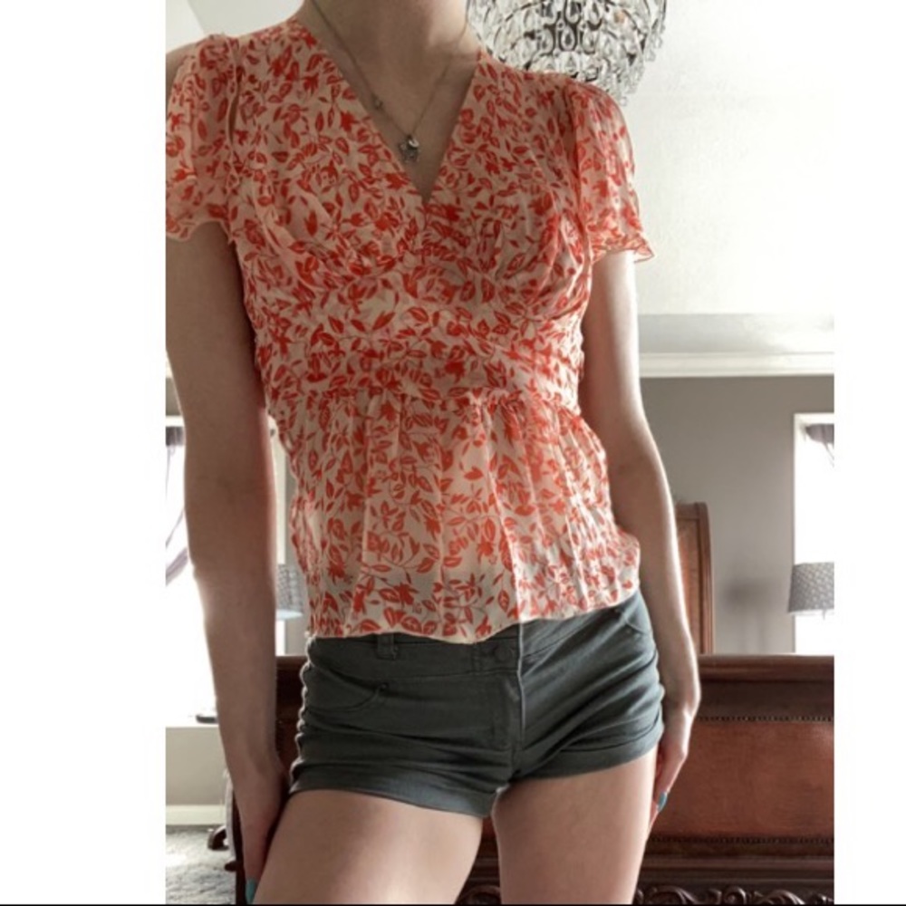 Diane von Fürstenberg silk tie-back top